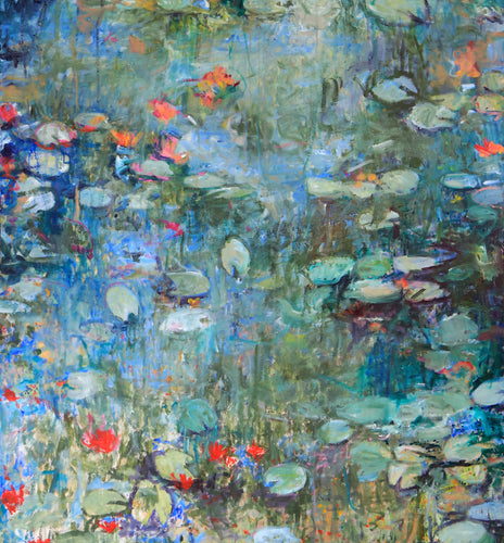 ”Reflections in Bloom” 130x140 cm