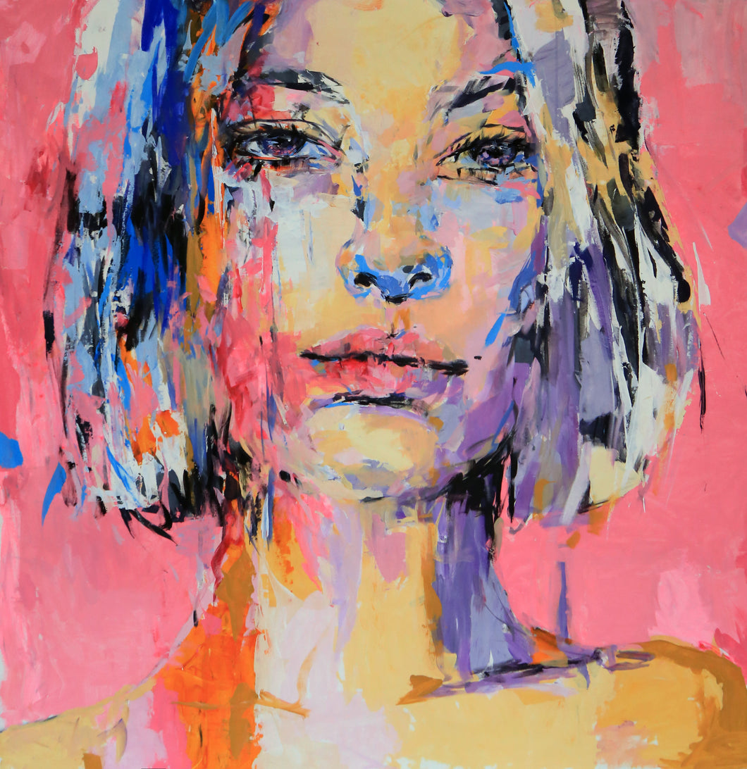 ”Pink October” 122x125 cm