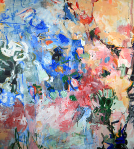 Roses and champagne 130x133 cm