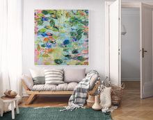 Load image into Gallery viewer, &quot;Lily Pad Dreams&quot; 122x125 cm
