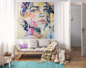 "Neon Veins" 148x146 cm