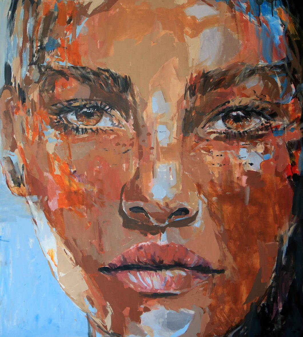 What lies beyond 129x113 cm