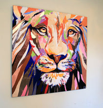 Load image into Gallery viewer, Canvas &quot;Lion&quot; 90x90 cm