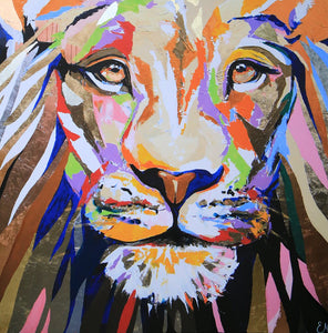 Canvas "Lion" 90x90 cm