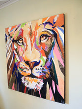 Load image into Gallery viewer, Canvas &quot;Lion&quot; 90x90 cm