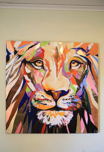Canvas "Lion" 90x90 cm